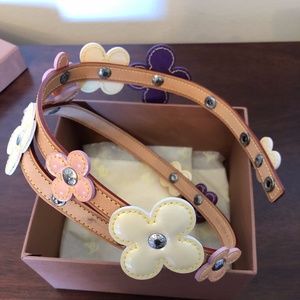 Louis Vuitton Monogram Vernis Fleur Strap Belt